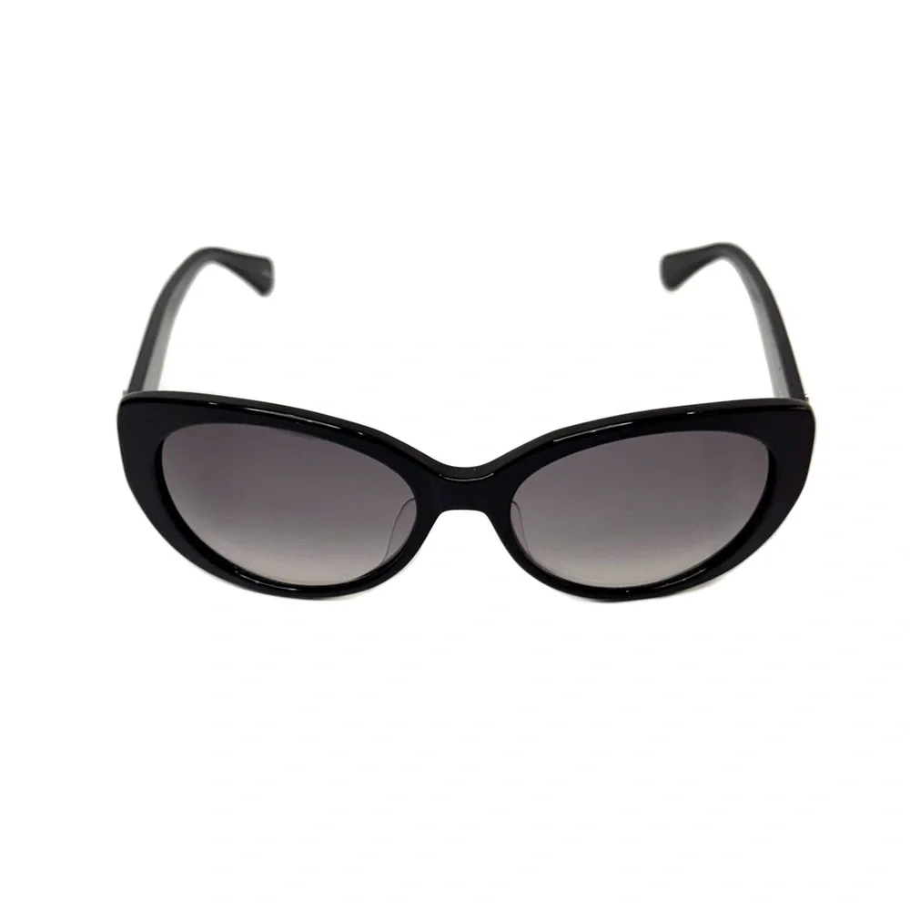 KATE SPADE NEW YORK Black Everett Round Cat Eye Sunglasses NWT